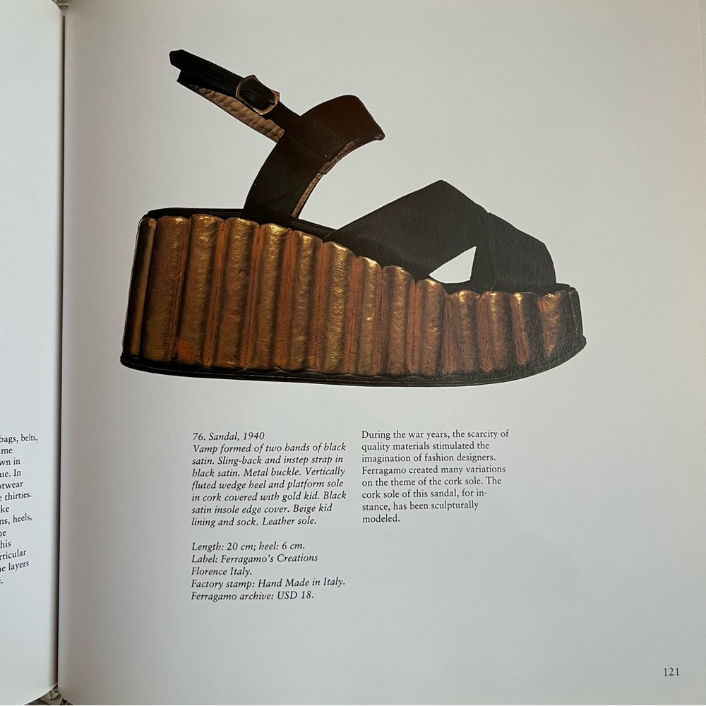 SALVATORE FERRAGAMO: THE ART OF THE SHOE (1898-1960) • RIZZOLI • 1992 HARDCOVER - Picture 9 of 16